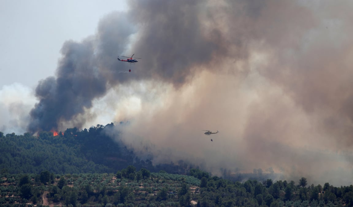 Chaleur record, feux de foret en espagne