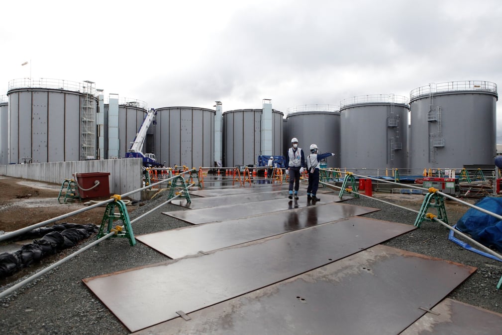 Fukushima, contaminated water tanks, Le japon va rejeter les eaux contaminees de fukushima dans l’ocean