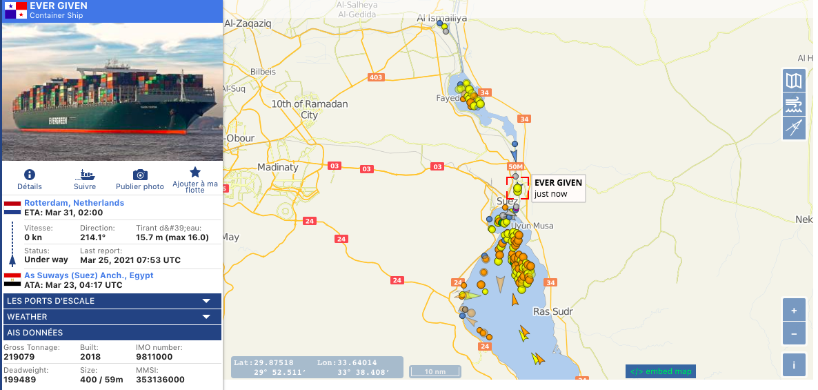 vesselfinder, suez