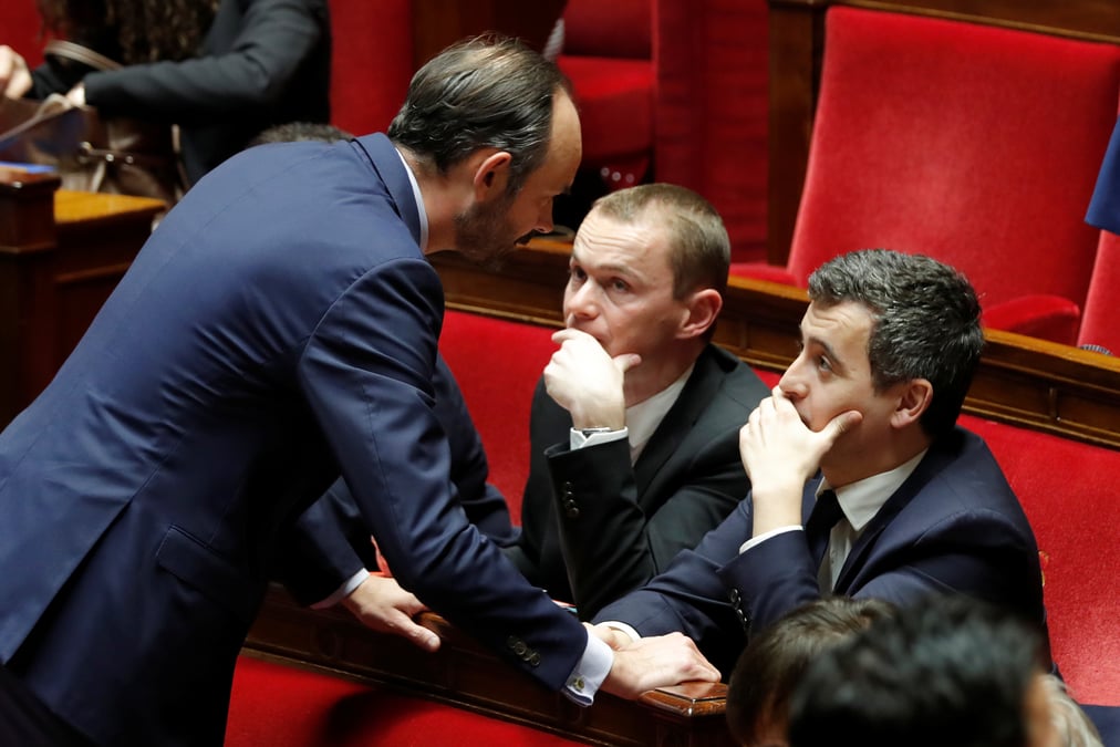 Olivier Dussopt, Gérald Darmanin, Edouard Philippe, gouvernement, fonction publique,