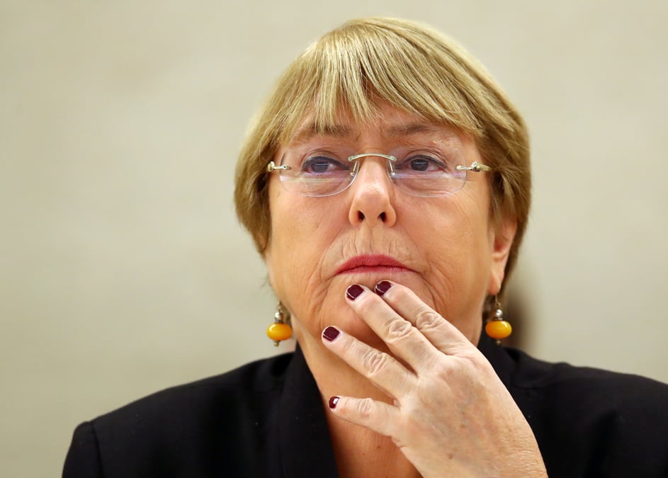 Onu: michelle bachelet denonce la violence de la repression en iran