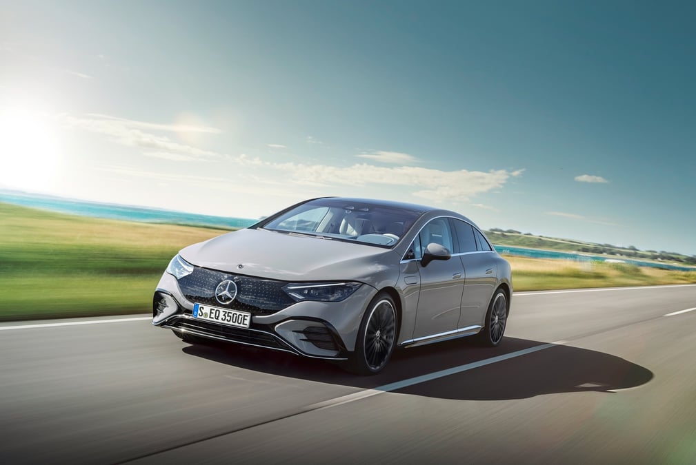Le modèle électrique EQE de Mercedes.