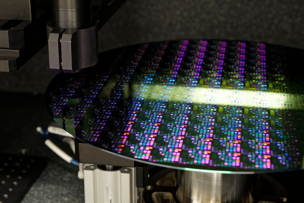 Les machines de UnitySC permettent notamment d'inspecter la qualité des wafers.