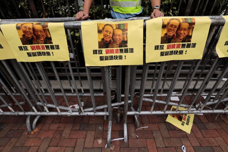 Le dissident chinois liu xiaobo hospitalite pour un cancer
