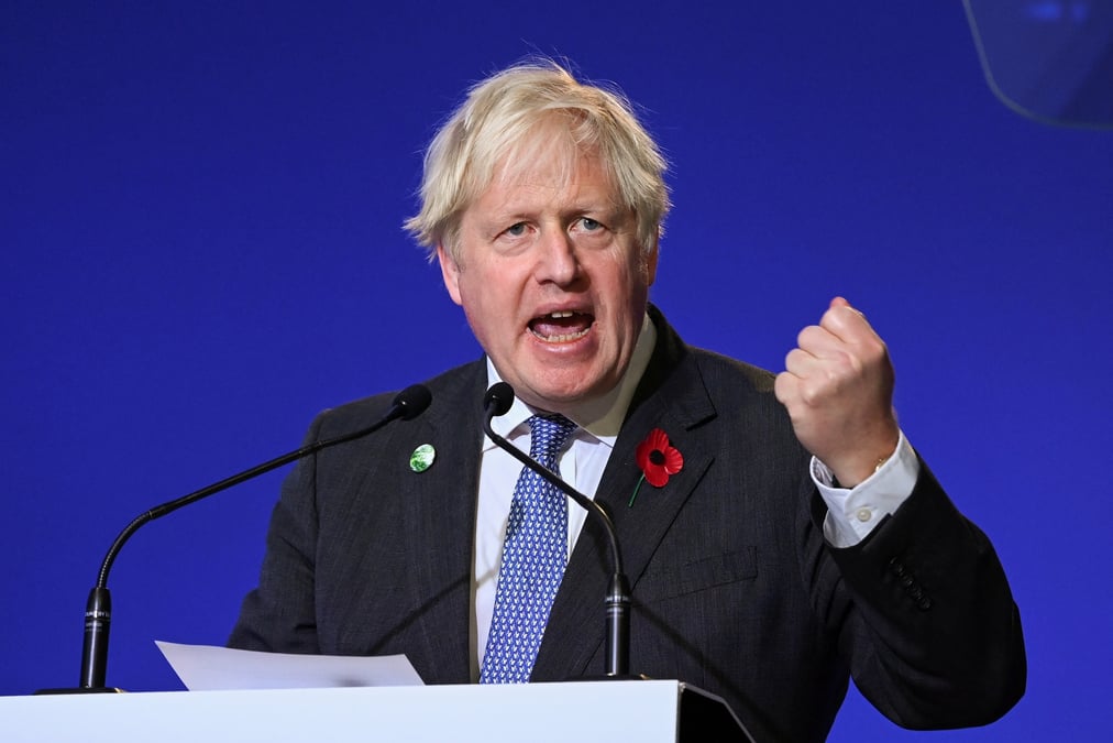 Boris Johnson, climat, COP26
