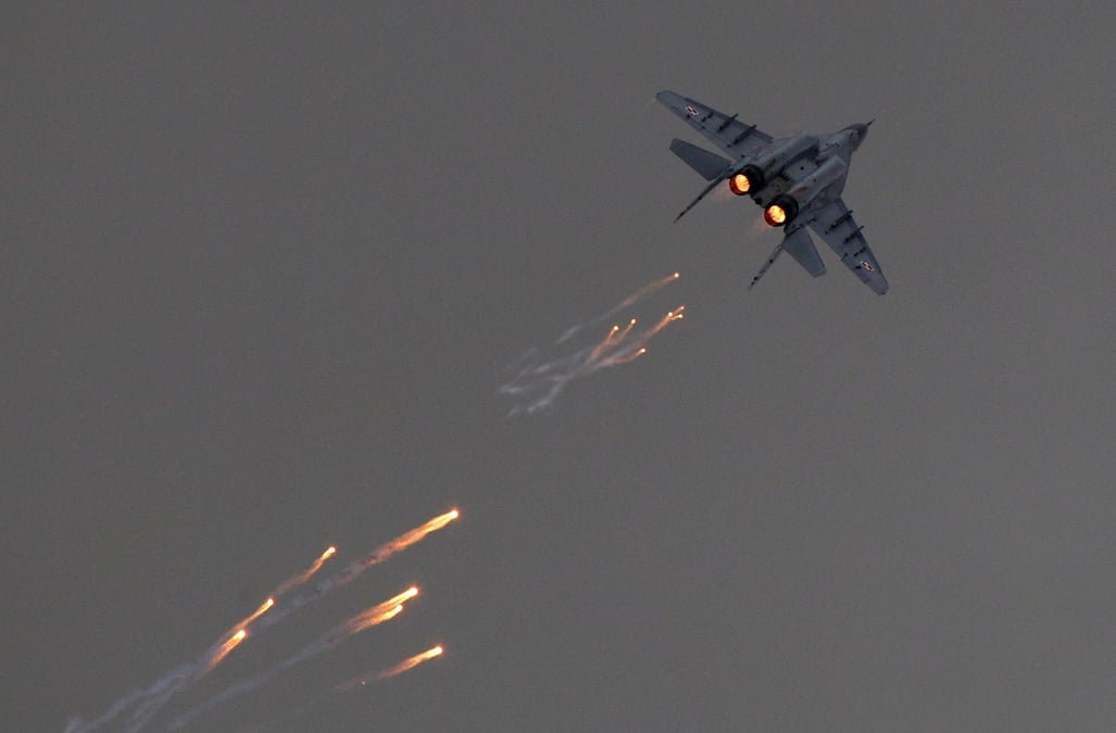 Un avion de chasse mig-29