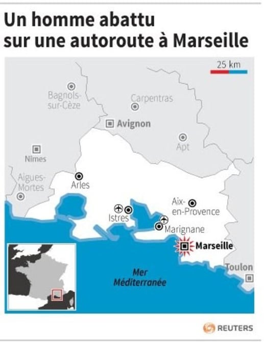 Un homme abattu sur une autoroute à Marseille