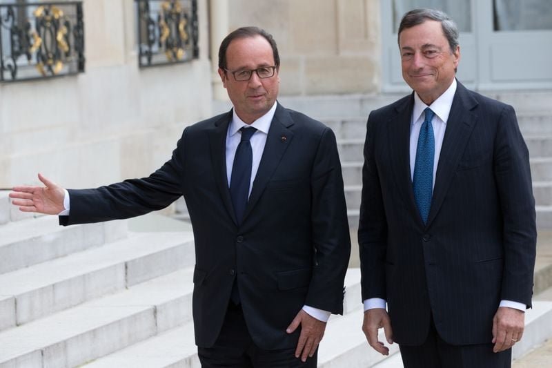 L'Elysée se félicite du diagnostic partagé de Hollande et Draghi