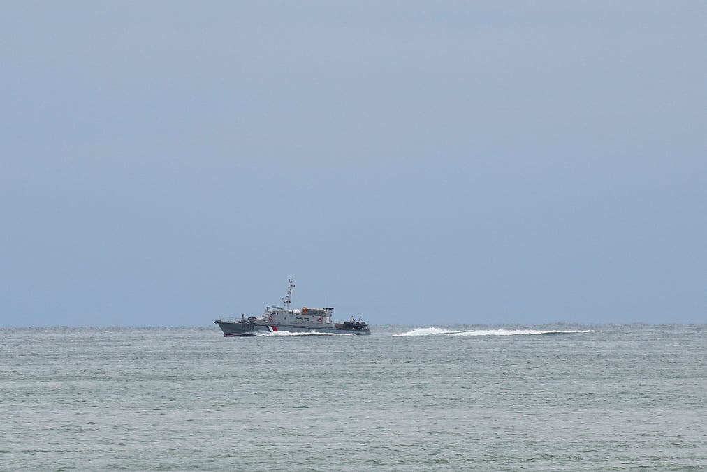 Un bateau de sauvetage est vu a audresselles
