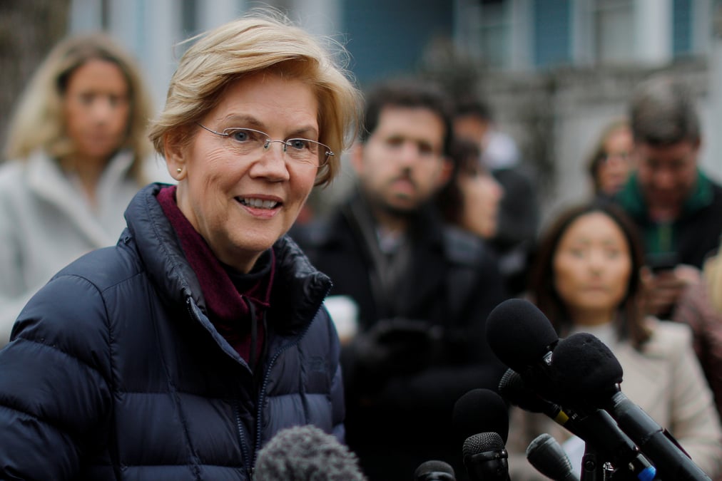 Usa: elizabeth warren se place pour la presidentielle de 2020