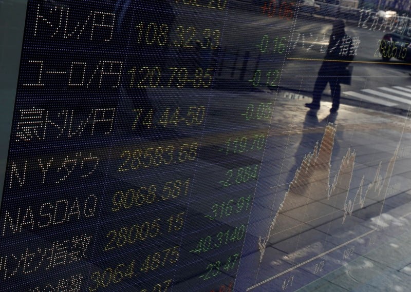 La bourse de tokyo en baisse a la fermeture