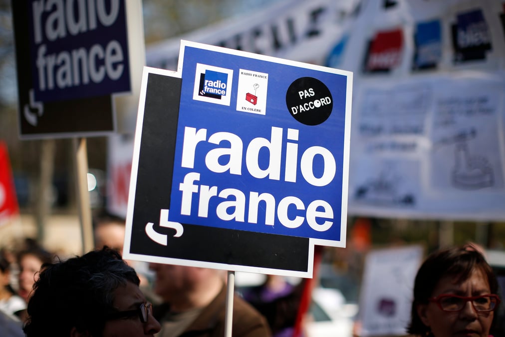 Fin de la greve a radio france