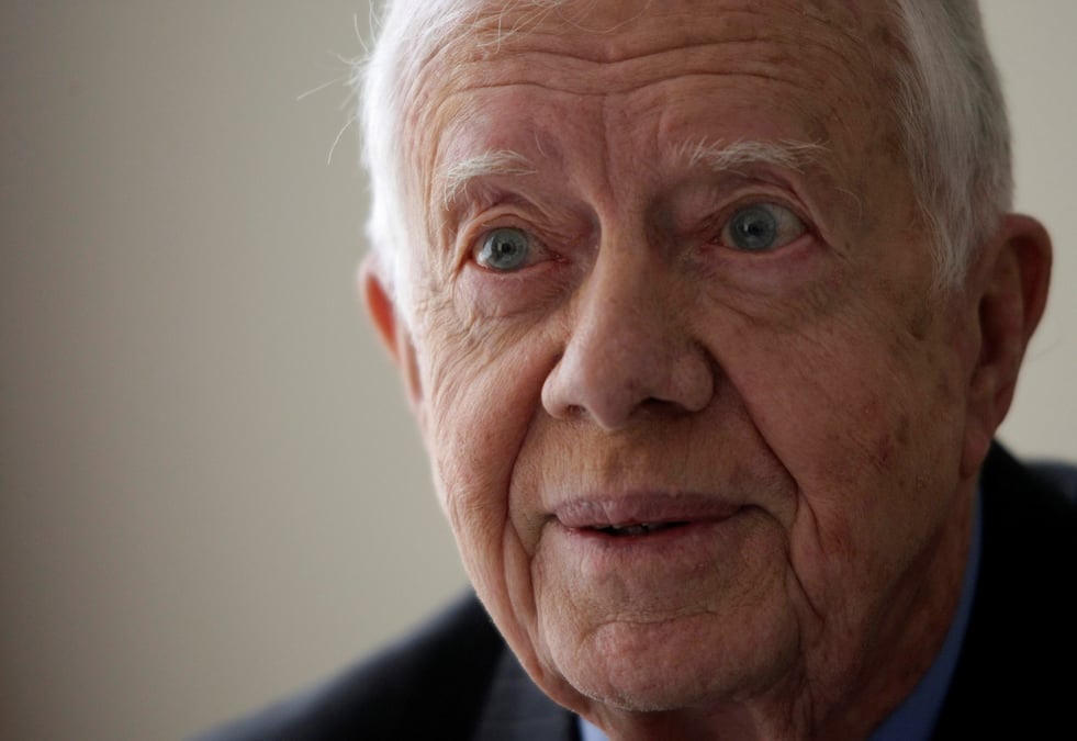 L'ancien president jimmy carter hospitalise