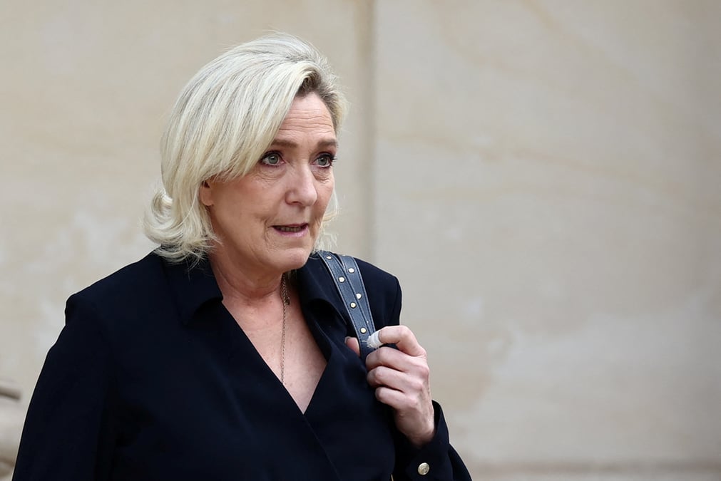 Newly-elected lawmakers make entry to the national assembly in paris