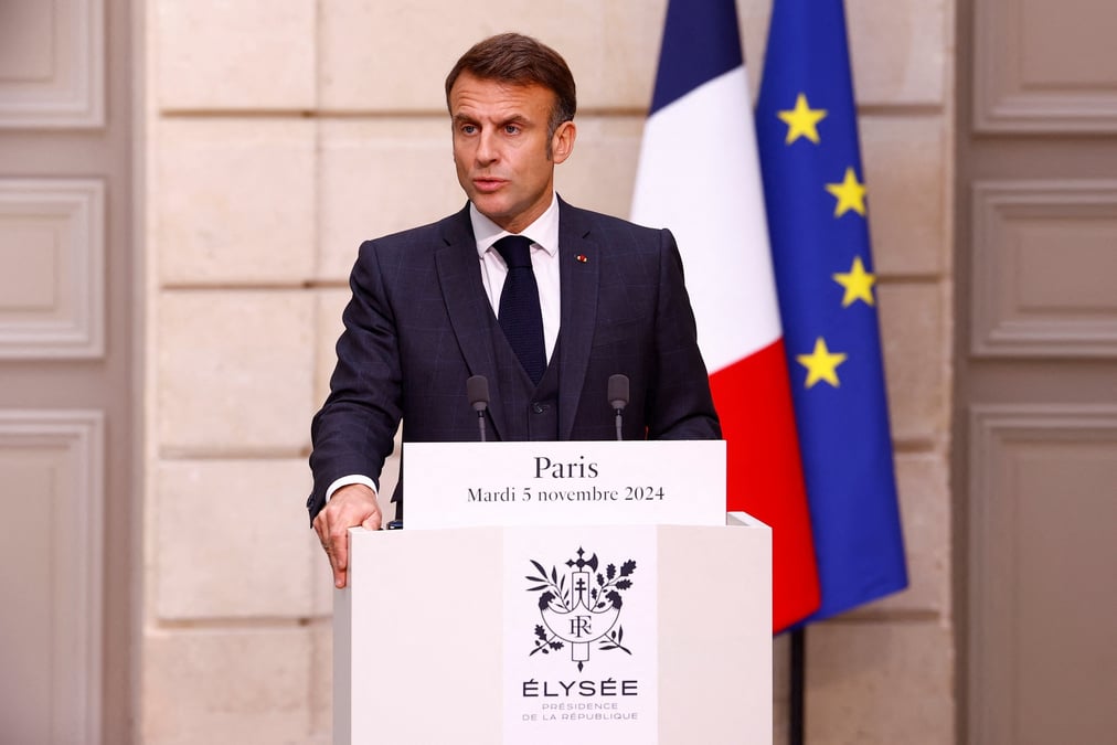 French president macron meets kazakh president tokayev in paris