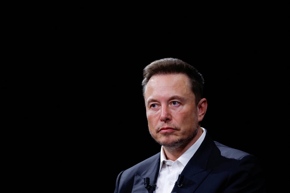 Elon musk a la conference vivatech a paris