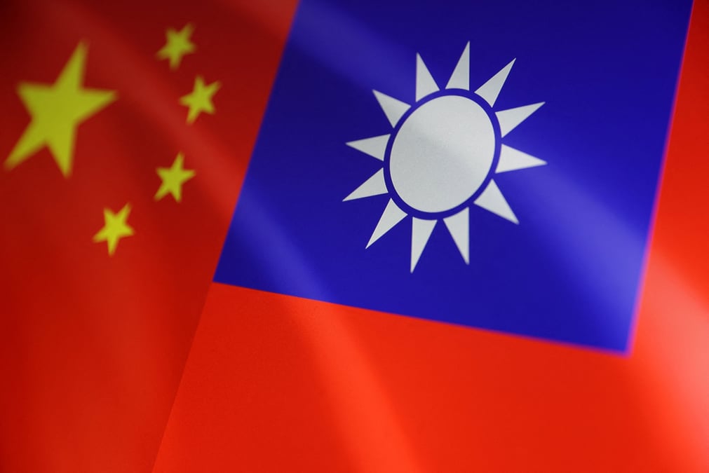 Drapeaux chinois et taiwanais