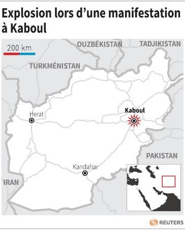 Explosion lors d’une manifestation a kaboul