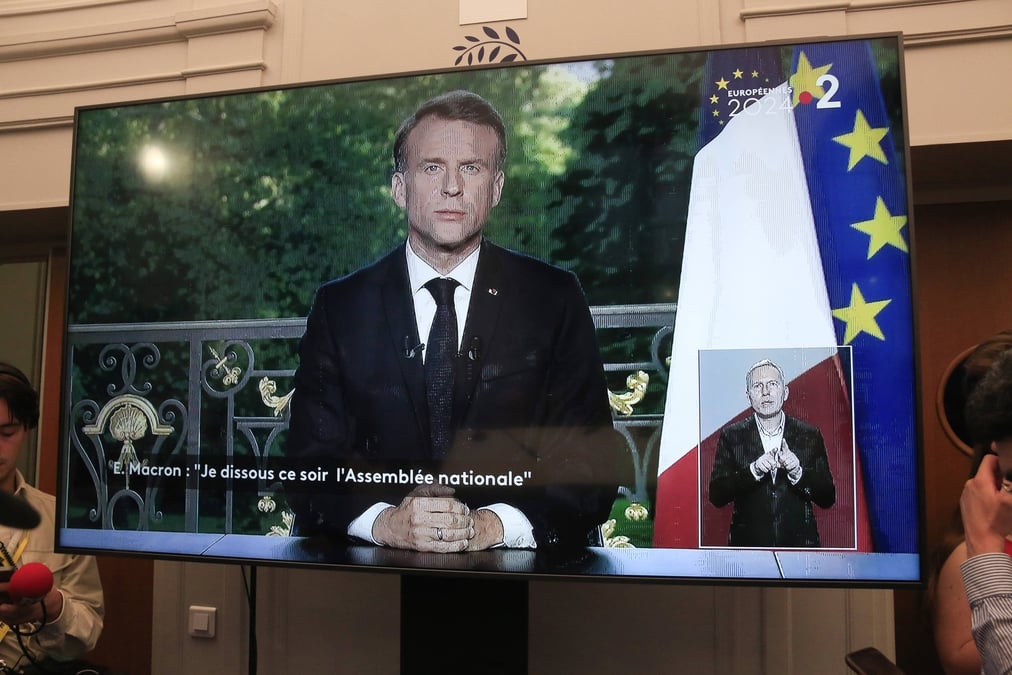 Le président Emmanuel Macron a annoncé la dissolution de l’Assemblée nationale le 9 juin 2024.