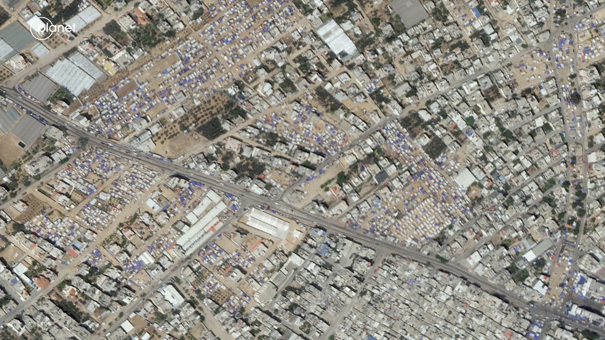 Vue aerienne de rafah