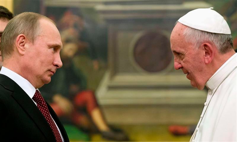 Le pape François et Poutine parlent Proche-Orient, pas Église