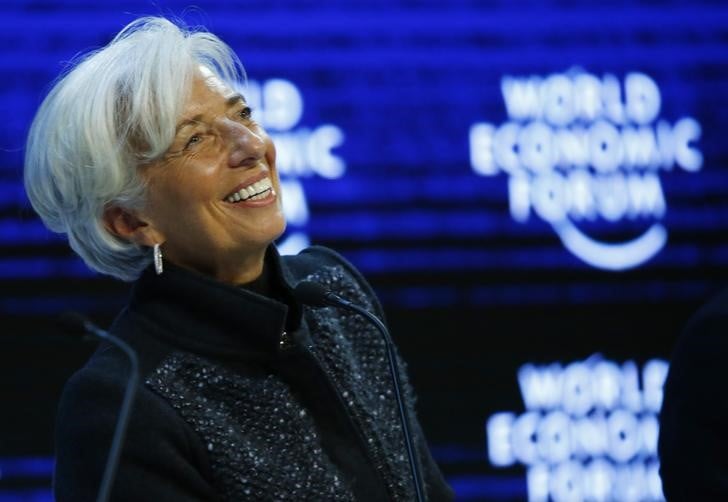 Christine lagarde a engrange les soutiens a davos