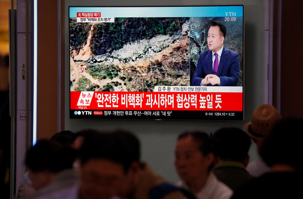 La coree du nord dit avoir demonte son site d'essais nucleaires