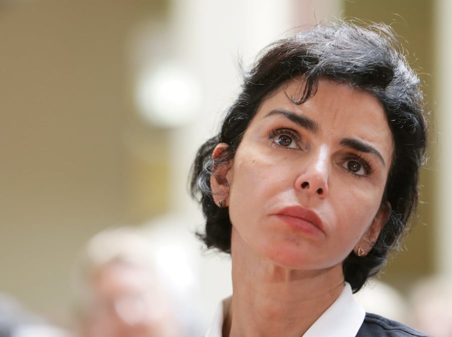 La ministre de la Culture, Rachida Dati lors du discours général du premier Ministre Gabriel Attal le 31 janvier 2024.