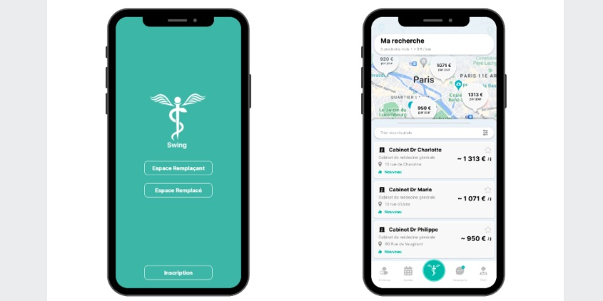 La startup Swing propose de faciliter les remplacements de médecins généralistes via une application.