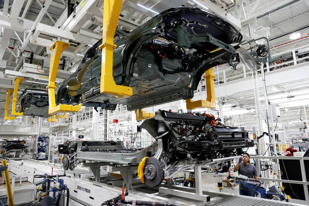 Une usine de vehicules electriques aux etats-unis