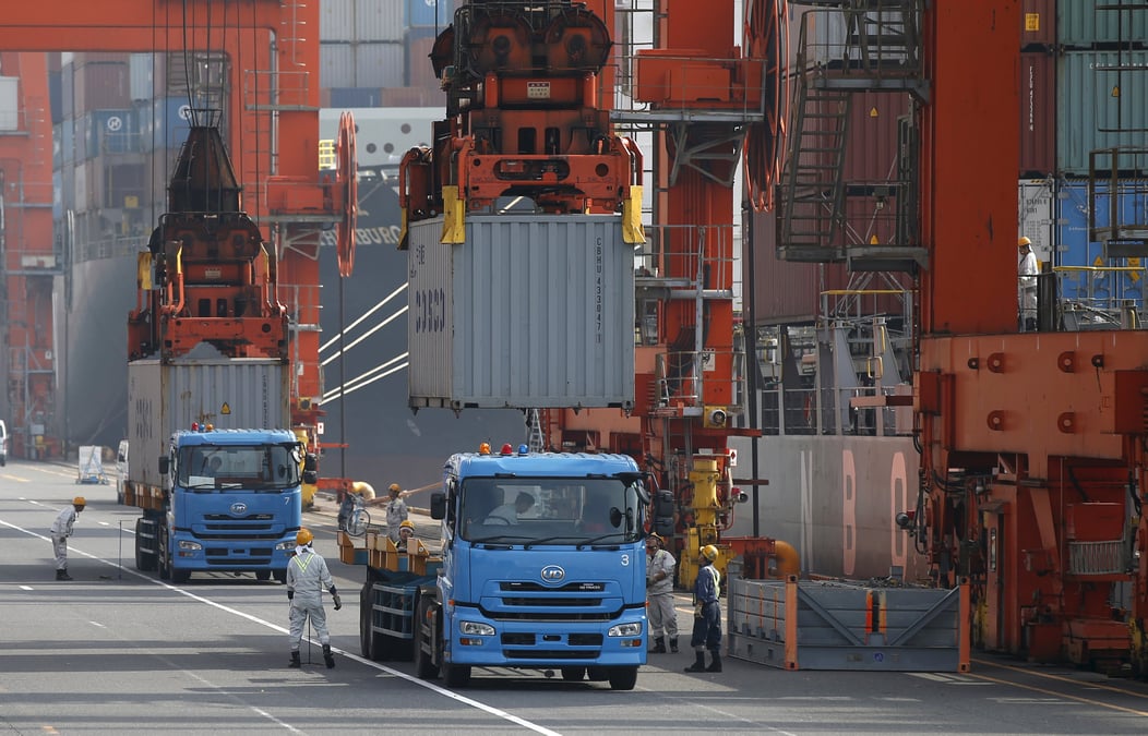 Net ralentissement de la croissance des exportations japonaises