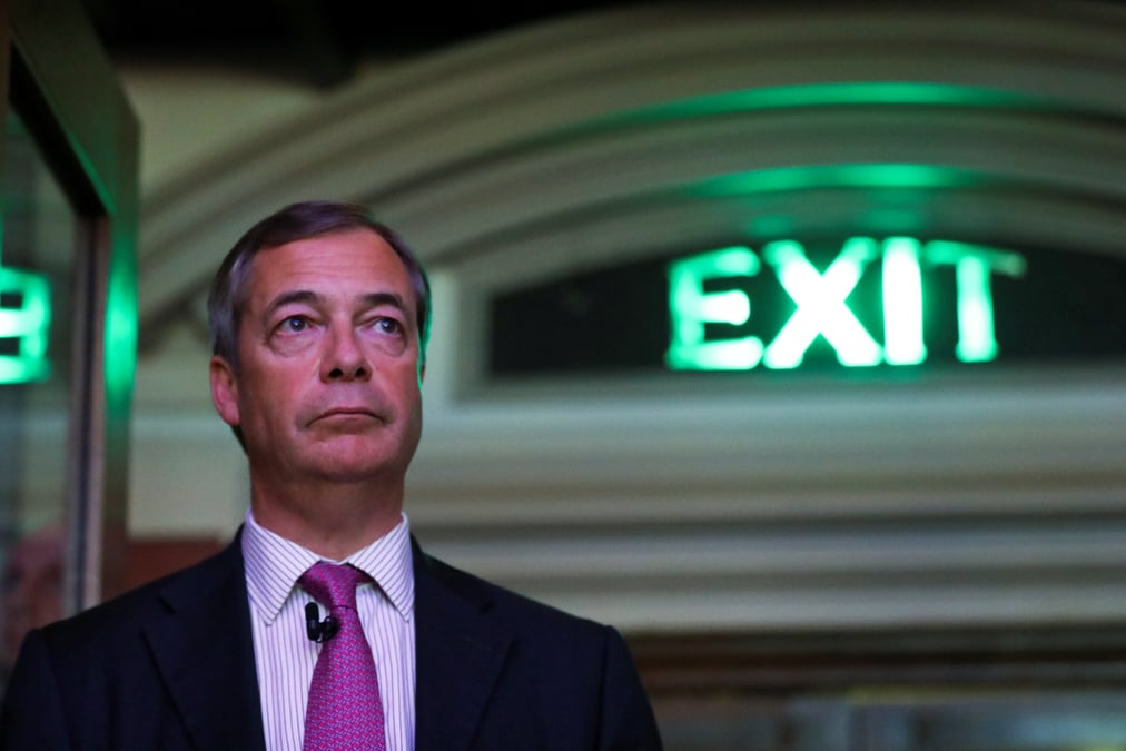 Gb: farage n'exclut pas d'etre candidat d'un nouveau parti du brexit