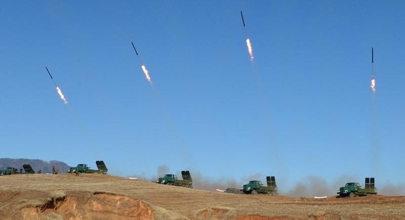 La coree du nord tire deux missiles de courte portee en mer