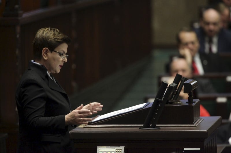 Discours de politique generale du nouveau premier ministre polonais