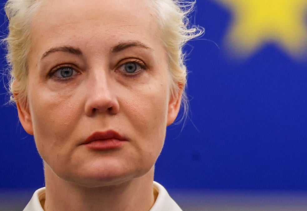 Ioulia navalnaya s'adresse au parlement europeen, a strasbourg