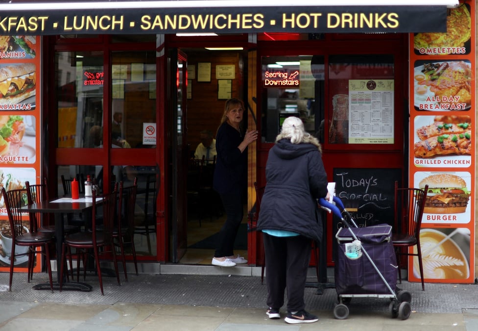 Un cafe a londres, grande-bretagne
