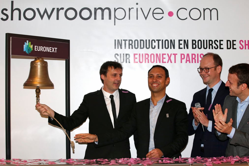 Difficiles debuts en bourse pour showroomprive