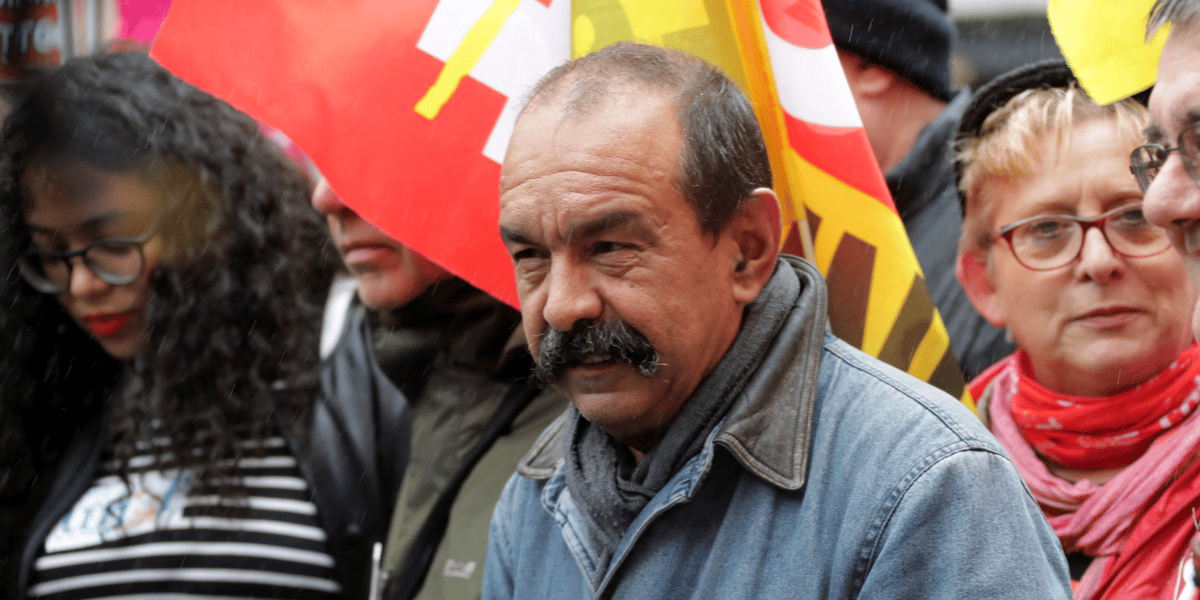 Philippe Martinez, leader de la CGT, lors d'une manifestation contre la réforme des retraites, le 24 septembre 2019, à Paris. La CGT fait partie des syndicats qui réclament le retrait du projet de système universel de retraite à points