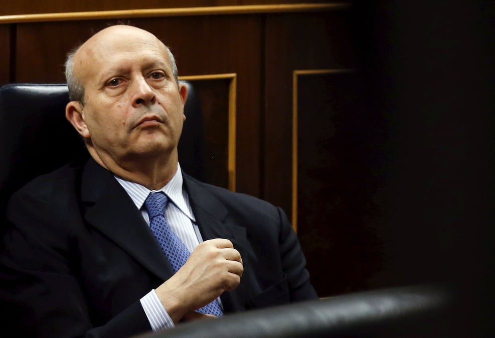 Remplacement du ministre espagnol de l'education, jose ignacio wert
