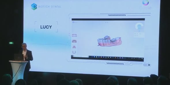 La présentation de la solution Lucy par AnatoScope, Biotech Dental et Circle 4Labs, le 22 mars 2018 à Paris