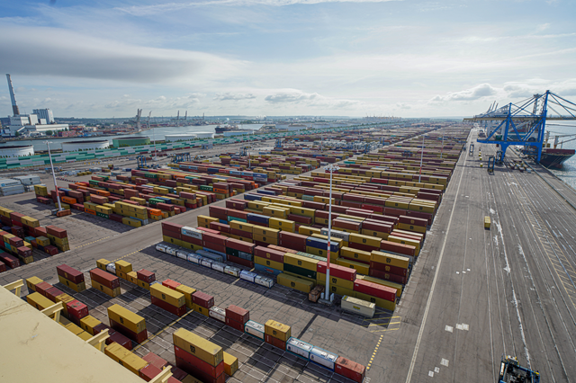 Le port du Havre en Normandie
