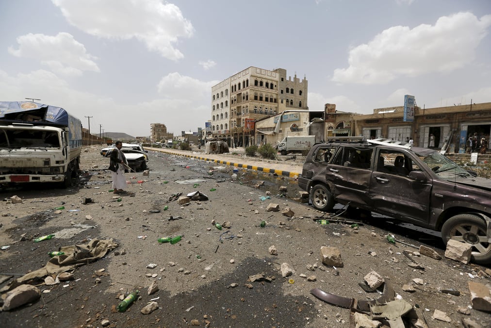 Des membres du gouvernement yemenite en exil de retour a aden