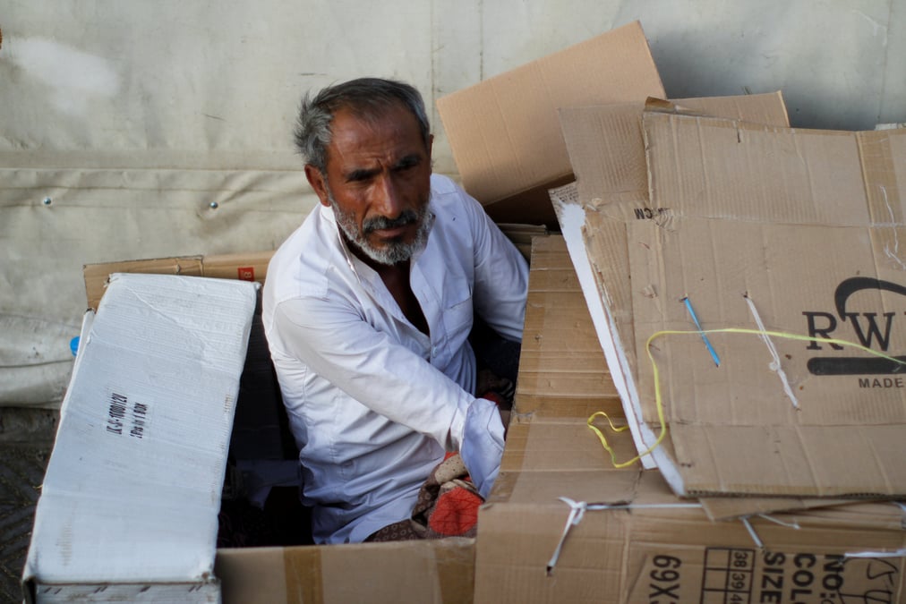 Un avion d'aide humanitaire de l'onu atterrit a sanaa au yemen