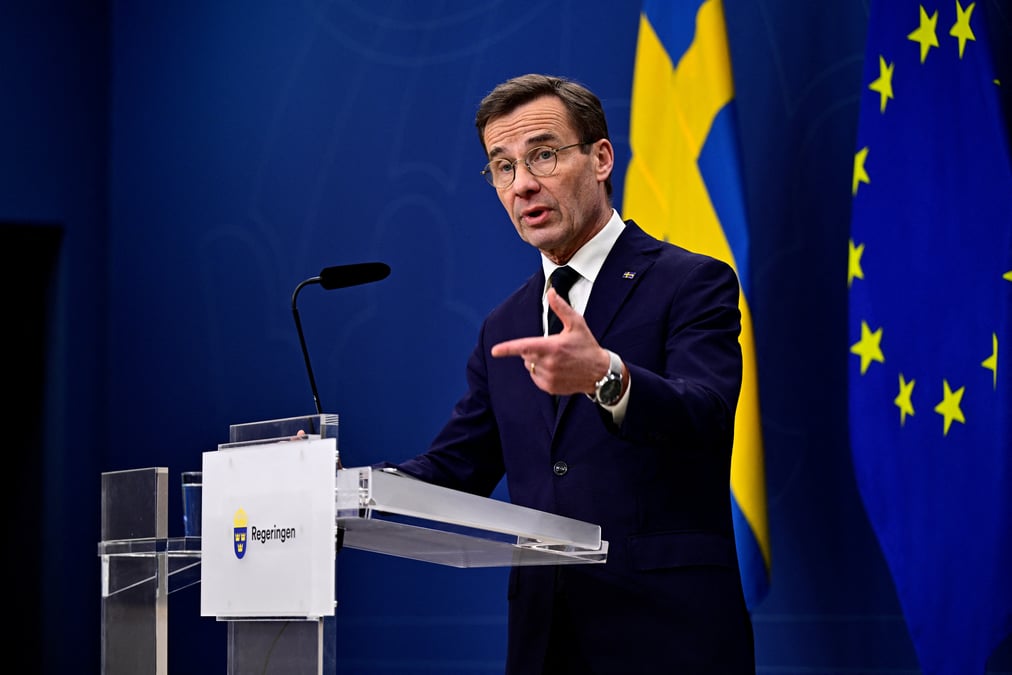 Le premier ministre suedois ulf kristersson