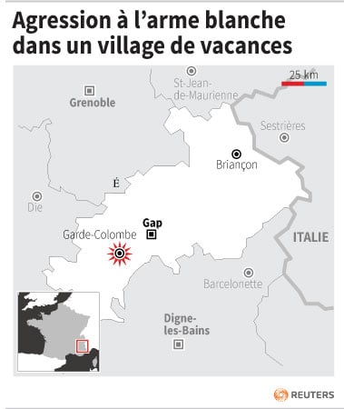 Agression a l’arme blanche dans un village de vacances