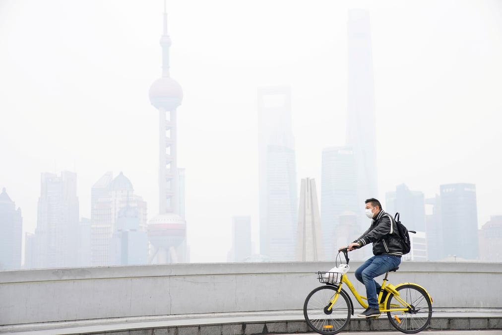 Chine: le smog s'epaissit dans la region de shanghai