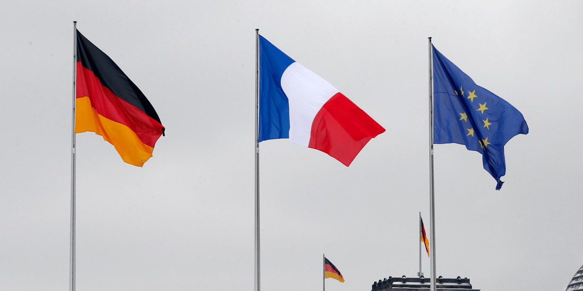France, Allemagne, Union européenne, Europe, drapeaux, flags,