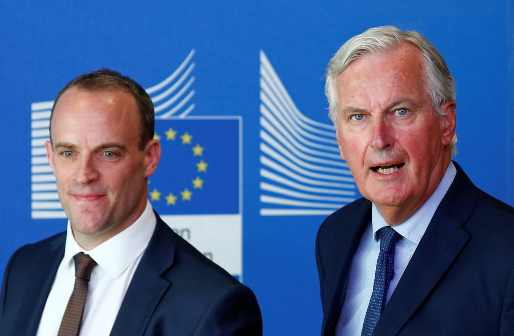 Barnier veut un accord sur le brexit "au plus tard" debut novembre