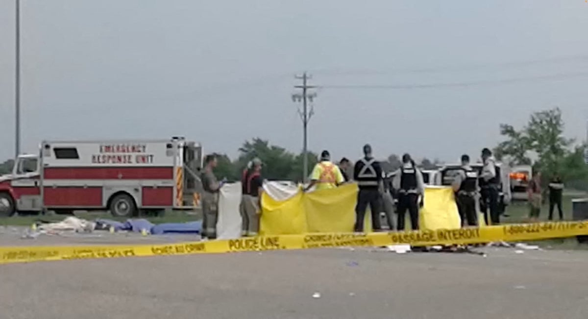 Collision faisant de nombreuses victimes au manitoba