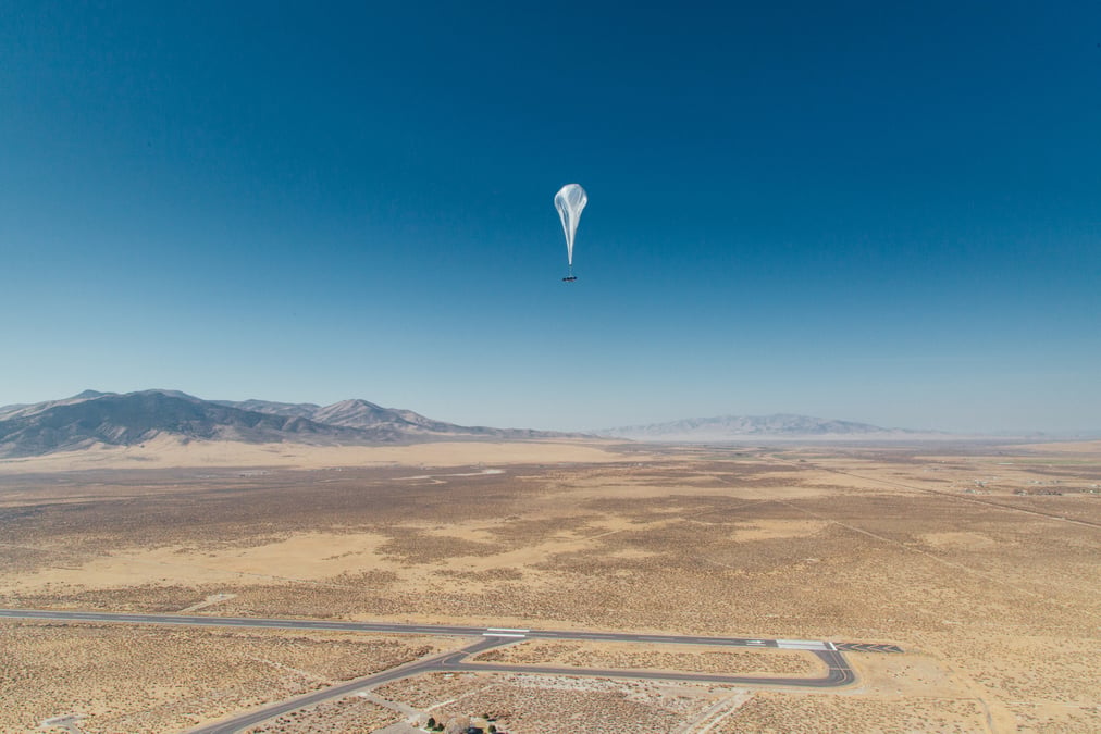 Le projet loon d'acces internet par des ballons flottants